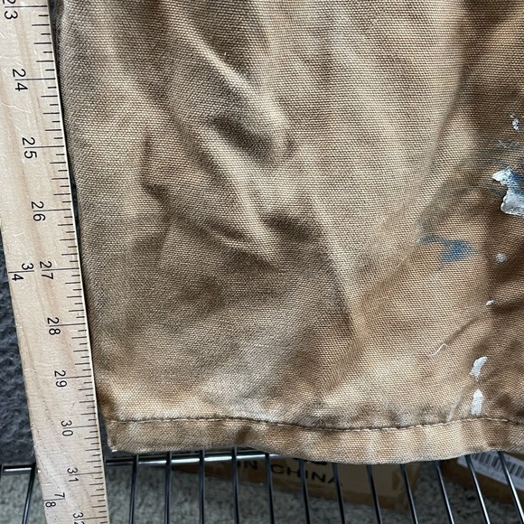 Carhartt Double Knee Bib Overalls Men 42x30* R41 Workwear Outdoor Insulated Camp - Picture 4 of 16